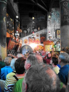 Inside the Church of the Nativity