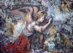 da vinci inspired angel study