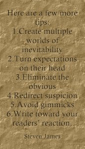 Plot twist tips-Steven James